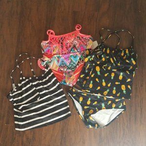 Girl's Bathing Suit Lot Bikini NWT Tankini Fringe